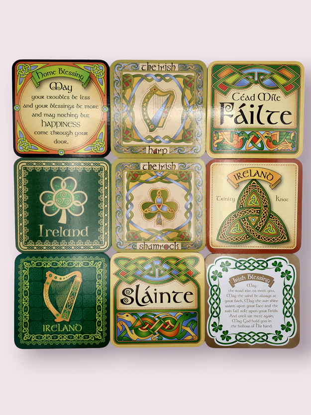 Irish tea coasters