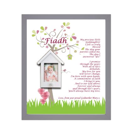 goddaughter frame personalised baby gift