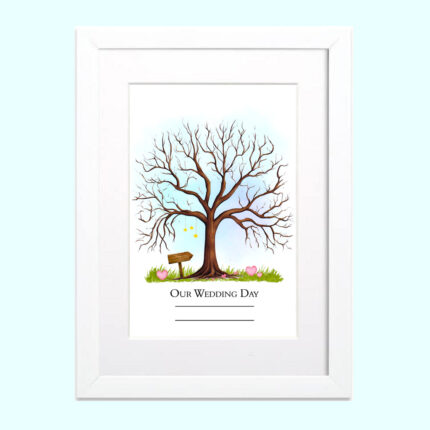 our wedding day fingerprint tree