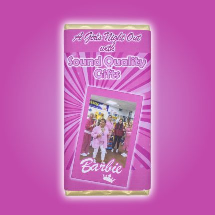 girls night out chocolate bar barbie pink