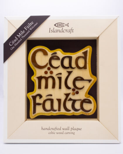 cead mile fault wooden sign Irish gifts