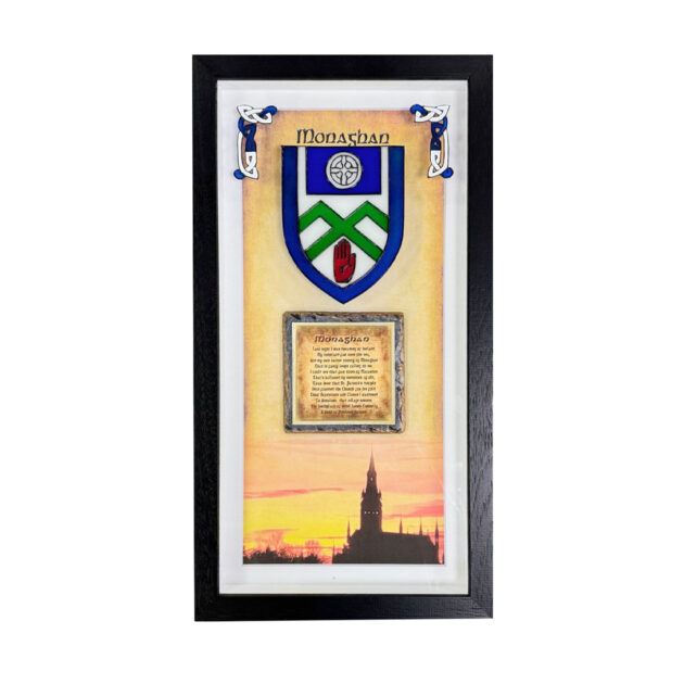 county Monaghan stained glass frame