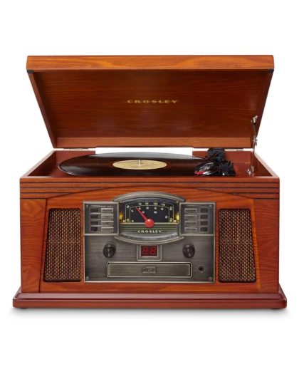 5 in 1 record player turntable dvd bluetooth radio cassette