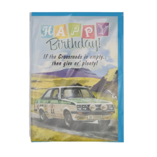 "If the Crossroads are Empty, Give Her Plenty" Birthday Card