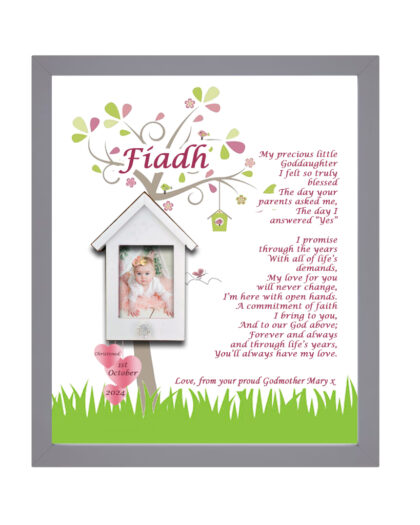 goddaughter frame personalised baby gift