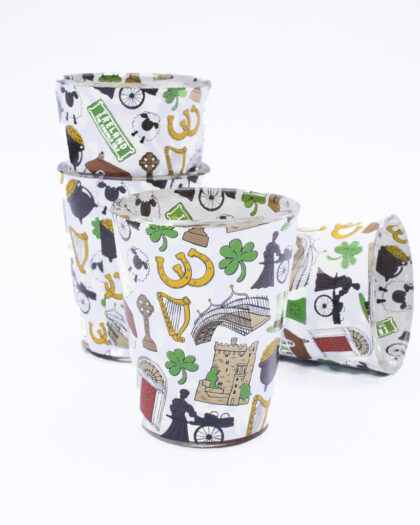 Irish symbols shot glass