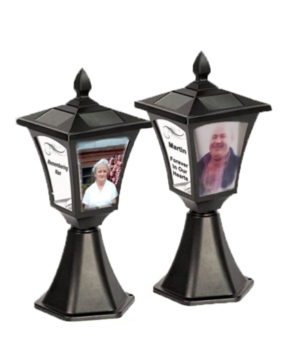 solar powered grave lantern